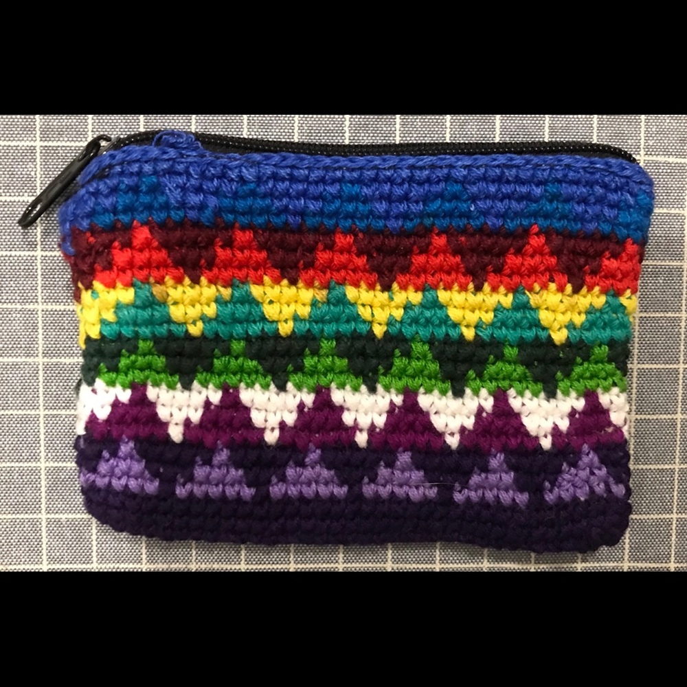 Woven Multicolored coin purse
